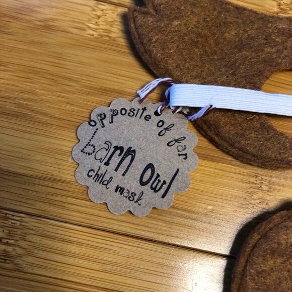 5 Woodland Animals Handmade Soft Felt Children's Masks Halloween Lot Costume - Picture 6 of 11